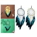Bohemian Feather Wall Hanging Woven Delicate Handmade Vibrant Wall Decor Eclectic Natural Living Room Decoration for Home Décor Boho Chic Style Housewarming Gift Nursery Decoration Event Decoration. 