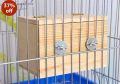 Square Medium Size Breeding Box for Love Birds, Budgerigar Breeding Box with Perch Attached. 