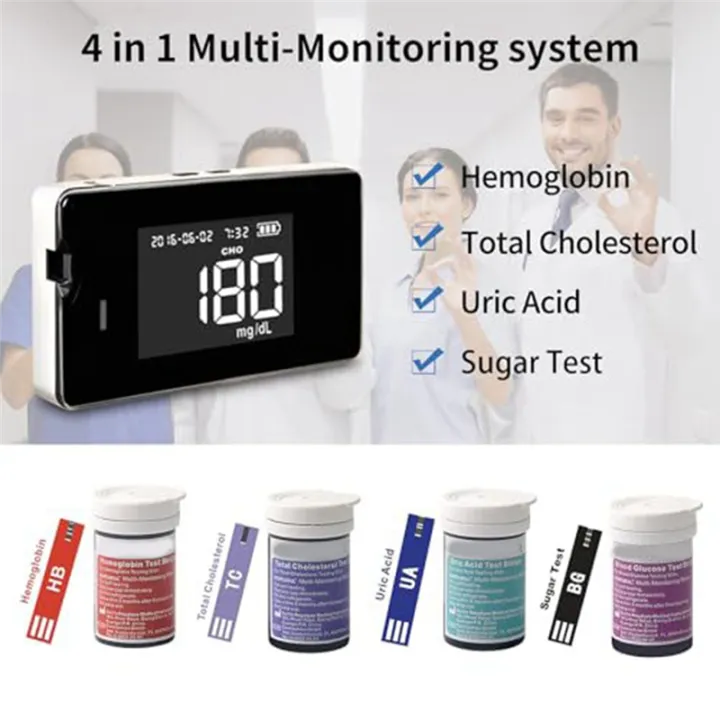 Hemoglobin%20Tester%20Kit,%20Hemoglobin%20Tester,%20Cholesterol%20Test%20Kit,%20Uric%20Acid%20Test%20Kit,%20Contains%20A%20Total%20of%2040%20Test%20Strips%20Easy%20to%20Use%20-%20Image%204