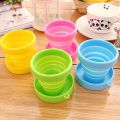 【Good-Love Store】170ml Retractable Portable Silicone Mugs Folding Cup Outdoor Telescopic Collapsible Cups Sports tazza. 