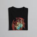 DnD Game T-Shirt Red Dragon Dice Classic Polyester T Shirt Homme Men Tee Shirt Ofertas Big Sale. 