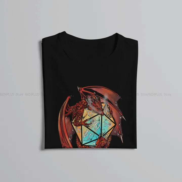 DnD%20Game%20T-Shirt%20Red%20Dragon%20Dice%20Classic%20Polyester%20T%20Shirt%20Homme%20Men%20Tee%20Shirt%20Ofertas%20Big%20Sale%20-%20Image%205