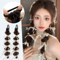 1/2Pcs Double Ponytail Wig Braid with Ribbon Women's Silk Bubble Braid Fried Dough Twists Braid Long Hair Braid. 