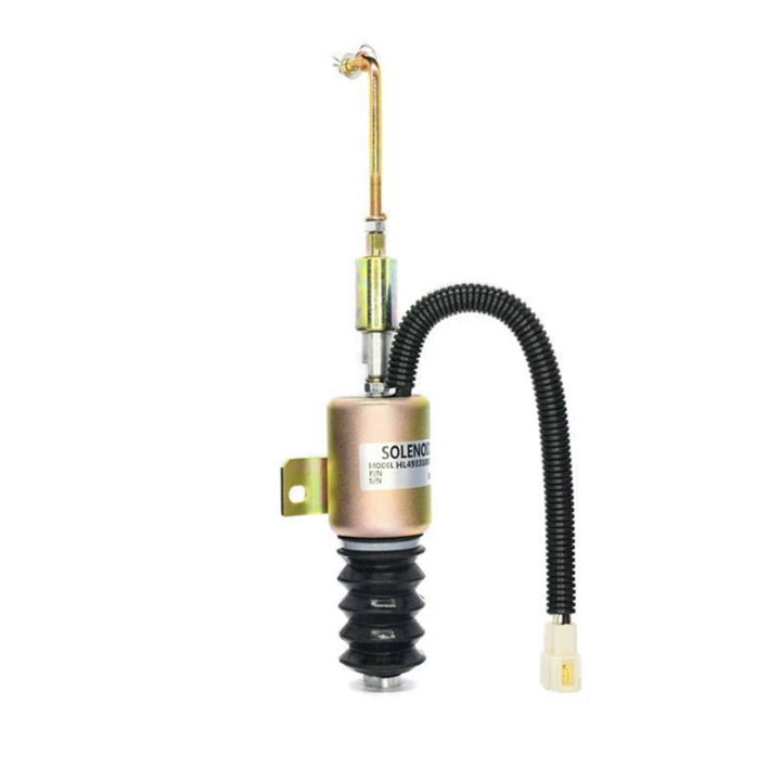 1 PCS HL49331000144 12V Flame Out Solenoid Valve Engine Flame Out Switch Oil Disconnect Valve Replacement Parts Accessories for