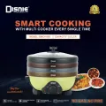 Disnie Electric Multi Curry Cooker With 4 Pots 4 Lids- 5.5 Ltr (Black).