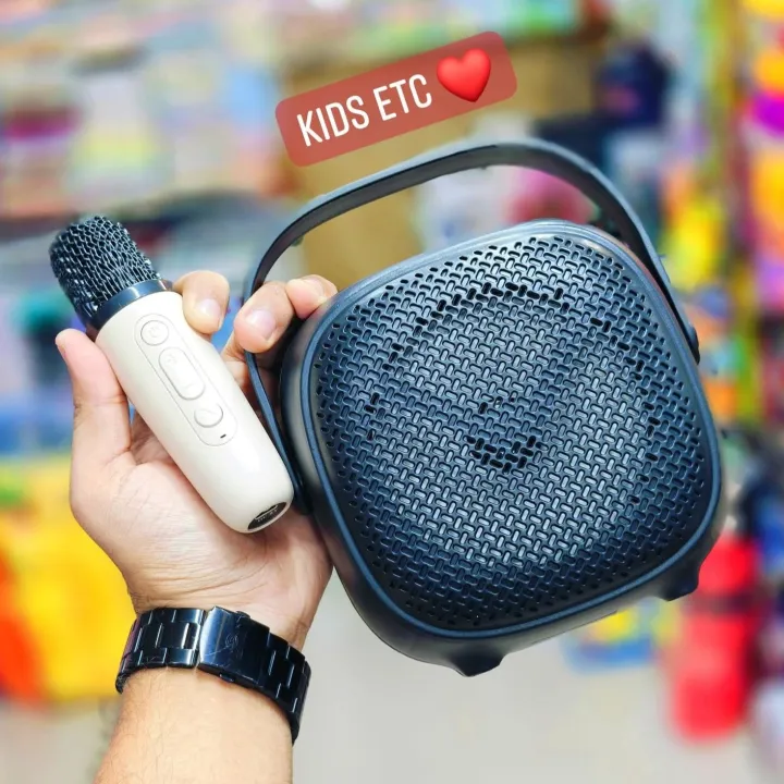 GREATNICE%20GTS-2008%20Bluetooth,%20USB,%20TF%20Card%20&%20FM%20Radio%20Supported%204"%20Karaoke%20Wireless%20Speaker%20With%20Microphone%20-%20Image%203