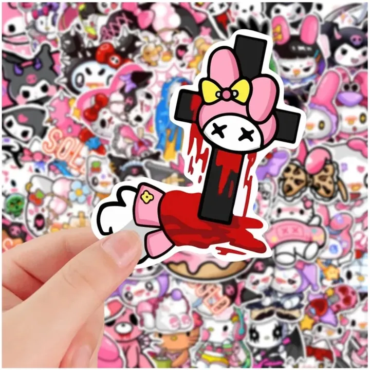 10/30/58pcs%20Dopamine%20Hello%20Kitty%20Pochacco%20Sanrio%20Stickers%20Kawaii%C2%A0Girls%20Sticker%20Decorative%20Scrapbooking%20Laptop%20Car%20Decal%20Toy%20Gift%20-%20Image%202