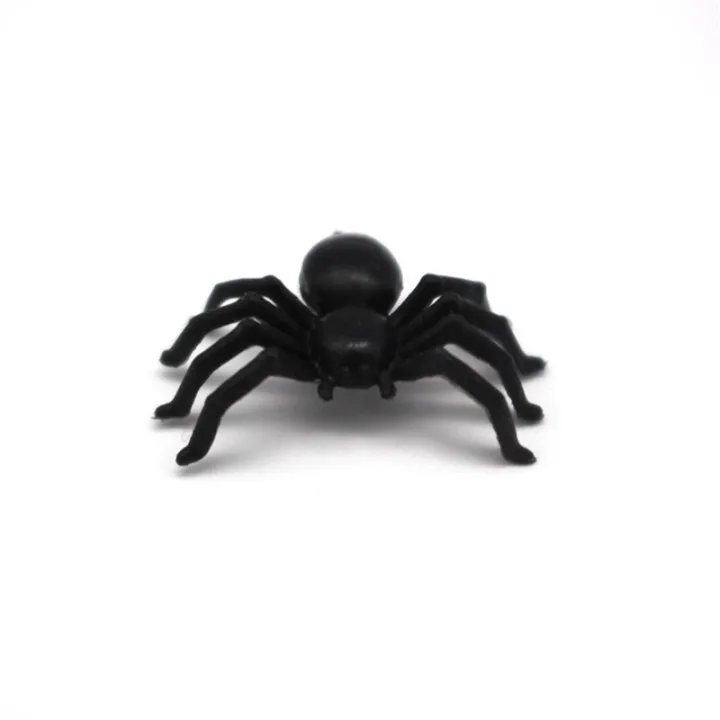 150X%20Plastic%20Black%20Spider%20Trick%20Toy%20Halloween%20Haunted%20House%20Prop%20Decor%20-%20Image%205