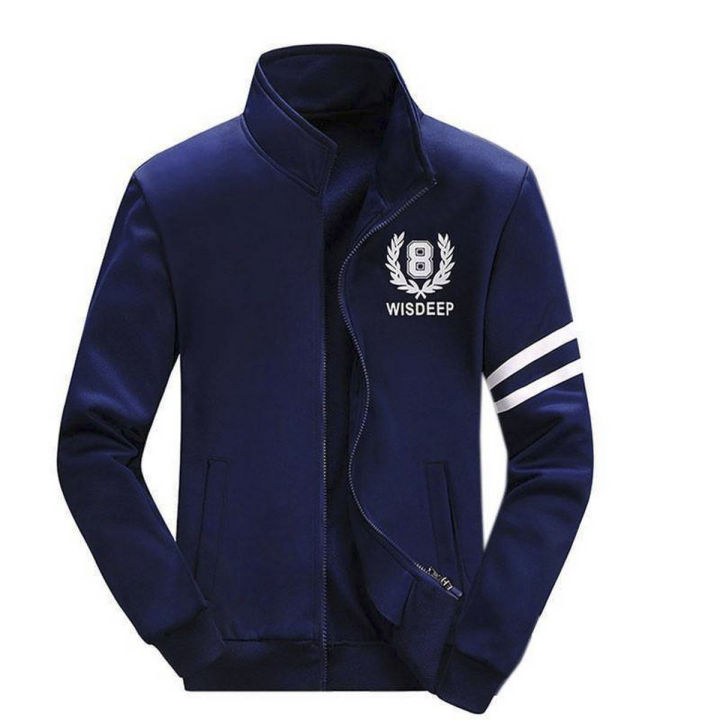Blue and white Stylish Jacket For Man