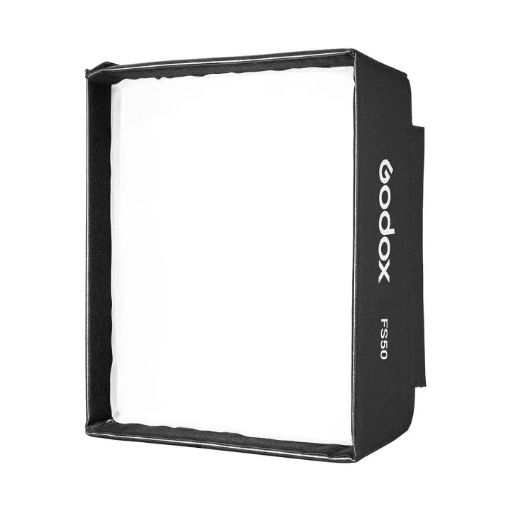 Godox FS50 Quick Release Rectangular Softbox Light Diffuser with Grid and Soft Cloth-black