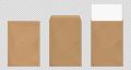 Brown Envelopes (Khaki Kham) Folding Pocket For Invitations Cards, Photos, Letters, Strong Bond Paper, by Better Office Products, Great Option for Mailing, Storage and Organizing, Size B4, Legal (Length 35.30cm X Width 25.00cm), Pack of 25 PCS.