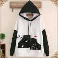 Stylish Design Ladeis Printed Cotton Hoodie For Winter.