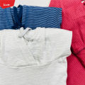 Women's Long-sleeve Pullover Striped Printed Sweatshirts Hoodie for Ladies From LEVIN.