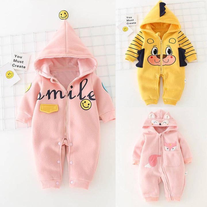 Spring and Autumn Baby Clothes Full Moon Men and Women Baby Jumpsuits0-6Newborn Rompers Outwear1Year-Old Coat