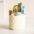 Pencil Pen Holder 360 Degree Rotating Versatile Art Supply Organizer with 5 Compartments for Art.