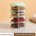 Kitchen Spice Storage Box Onion Ginger Garlic Fresh-keeping Box Multi-layer Food Sealing Moisture-proof Packaging Tank Household Bayline.
