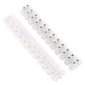PVC Connector Heavy Duty AC 220v 5 to 30Ampere 12 Way Electrical Screw Terminal Connector PVC Plastic Electrical Cable Connector.