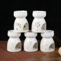 【happy one】Ceramic Candle Oil Incense Burner Essential Oil Burner Porcelain Home Living Room Decoration. 