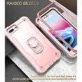 (COD Available)PC + Rubber 3-layers Shockproof Protective Case with Rotating Holder For iPhone 8 Plus / 7 Plus.