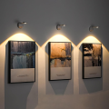 Adjustable LED Spotlight Easy Installation Rechargeable Portable Picture Light Dimmable Painting Light for Home Decor Gallery.