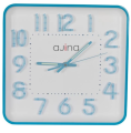 Ajina Maple Digit Square and Round Wall Clock Blue  radium clock RFL Brand ghori. 