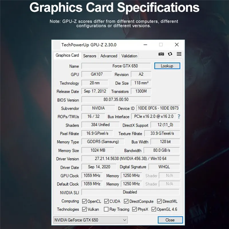 Msi Gtx 650 Ti Boost Specs Gpu Z Geforce Gtx 650 Msi Gtx 650 Ti Gpu