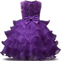 Children Luxury Party Formal Dress For Wedding Birthday Kids Christmas Ceremonies Dresses For Girls Lace Tutu Flower Girls Dress.