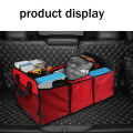 NAMUNY Car Trunk Storage Multifunction Collapsible Folding Mesh Insulation Storage Box Storage Stowing Tidying Box Red.