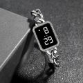 Retro Dual Display Quartz Watch, Square Pointer Wrist Watch For Women Men Watch.