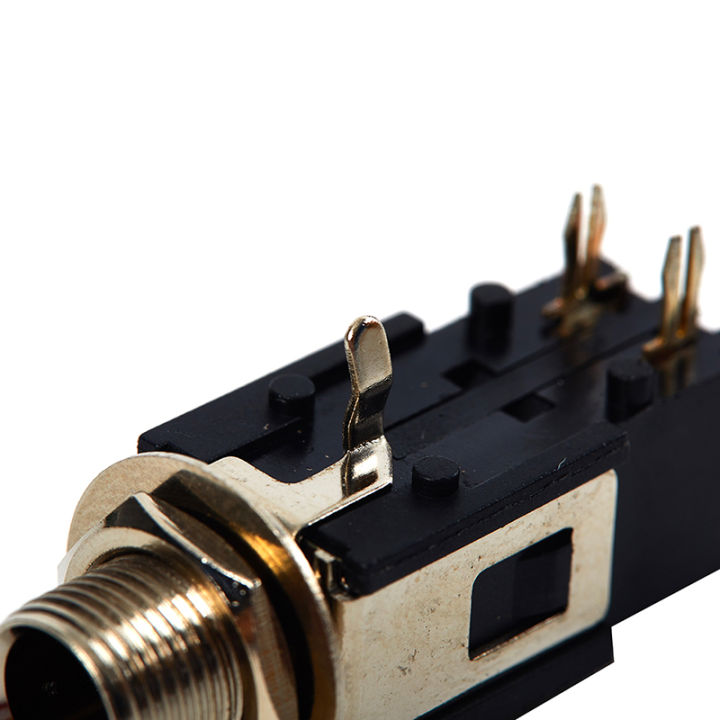 2Pcs%206.35mm%20Audio%20Headphone%20Jack%201/4%20inch%205%20Pin%20Audio%20Microphone%20Female%20Socket%20Panel%20Mount%20Solder%20Conenctor%20-%20Image%203