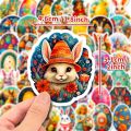 10/30/50pcs Cute Easter Egg Rabbit Cartoon Stickers Aesthetic DIY Phone Laptop Luggage Fridge Waterproof Kawaii Decals Toys Gift. 