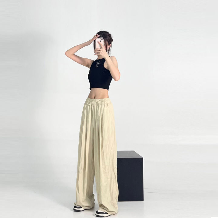 Ice%20Whale%20Island%20Gray%20Lazy%20Wide-Leg%20Pants%20for%20Women2023Summer%20New%20Pleated%20Casual%20Loose%20Mopping%20Yamamoto%20Pants%20Pants%20-%20Image%202