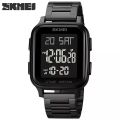 SKMEI Count Down Digital Watch mens LED Light 5Bar Waterproof Steel Strap Sport Watches 1859. 