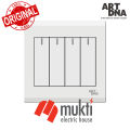 Art DNA E3 White Series 16A Four Gang Electrical Wall Switch Socket 4Gang ARTDNA.