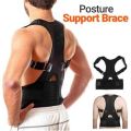 Unisex Magnetic Back Brace Posture Corrector Therapy Shoulder Belt for Lower and Upper Back Pain Relief. 