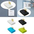 3 Way Wall Plug Extender Type A 110V~ 250V Flat Pins 1500W Portable 180 Degrees Rotatable Socket for Household Wall Travel. 