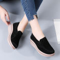 Wedge Shoes For Women Big Size 35-42 Black Casual Platfom Shoes Korean Style Ladies Loafers For Women Flats Women Shoes.