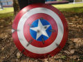 Cosplay 1/1 60cm Captain America Shield Battle Damage Version full metal Shield Costume Fancy Dress party Anime stage show props. 