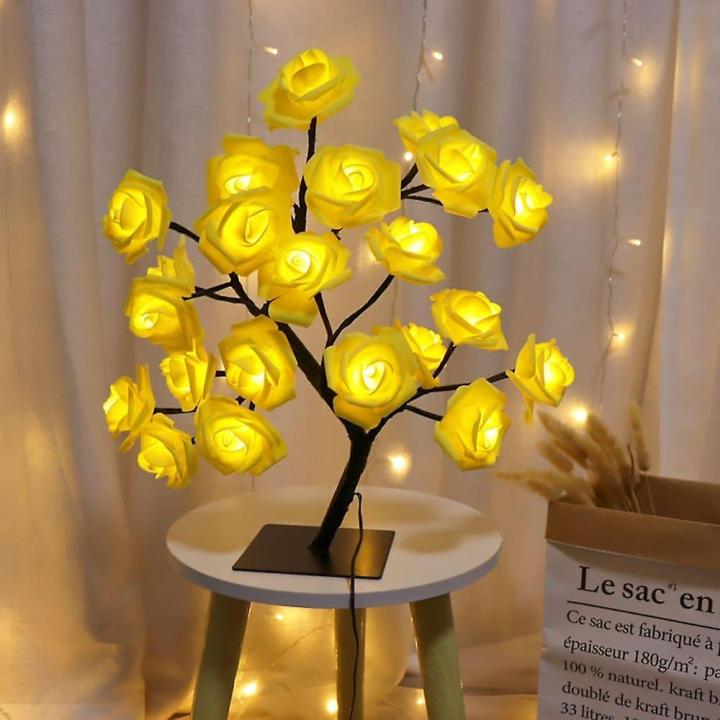Rose%20Flower%20Tree%20Lamp,%2024%20White%20Roses%20Table%20Lamp,%20Lighted%20Tabletop%20Tree%20for%20Home%20Wedding%20Bedroom%20Decoration%20Gift%20-%20Image%204