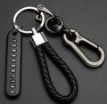 Anti-Lost Car Key Pendant Split Rings Keychain Phone Number Card Keyring Auto Vehicle Key Chain Car Accessoriesa. 