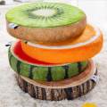 3D Digital Stuffed Cushion Vegetable Fruit Pattern Print Foam Seat Cushion Round Sponge Floor Office Chair Back Cushion Chair Seat Pad Sofa Throw Pillow. 