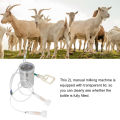 Manual Milking Machine 2000ml Effort Saving Control Stainless Steel Bottle Portable Milking Kit for Milk Plant Farm. 