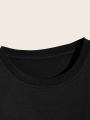 Men's Casual T-shirt With Alien Print, Short Sleeve Crew Neck Tee For Summer KEEMEEUYZO.