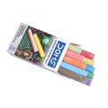 Doms Dustless Multi-Color Chalk 10 Assorted Shades, Anti-Scratch Writing, Stationery Essential.