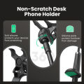 UGREEN Gooseneck Clip Phone Holder for Bed Desk Cell Phone Mount Flexible Lazy Long Ar-m Cla-mp Headboard Hand Free Overhead for iPhone Pro Max Samsung Galaxy Ultra. 