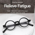 KAEDEK Trend Printed Frame Acetate Reading Glasses Men Eye Protection Anti-Blue Light Presbyopia Eyeglasses.