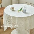 Tablecloth, vintage lace, white light luxury coffee table, bedside TV cabinet, dust cover, cloth, long square, refrigerator, book wholesale. 