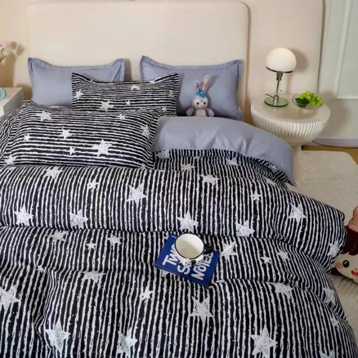 Nordic%20Yellow%20Solid%20Color%20Bedding%20Set%20Flat%20Bed%20Sheet%20Duvet%20Cover%20Single%20Double%20Full%20Queen%20King%20Bedclothes%20Ins%20Pure%20Bedroom%20Linen%20-%20Image%203