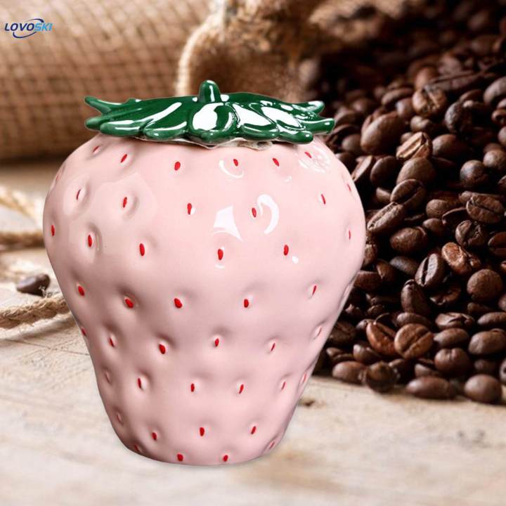 Ceramic%20Tea%20Leaves%20Jar%20Tea%20Tins%20Containers%20Strawberry%20Shape%20Beans%20with%20Lid%20Creative%20Decoration%20Tea%20-%20Image%208