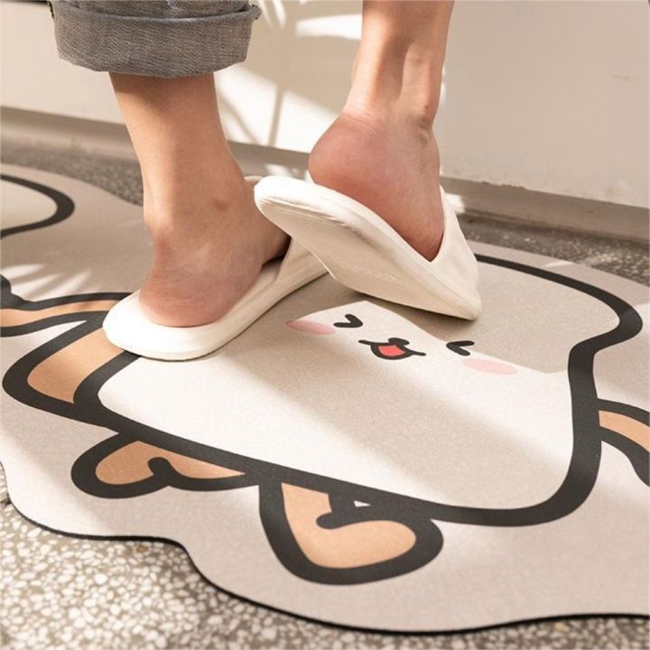 %E3%80%90Latest%20Style%E3%80%91%20Floor%20Mats%20Polyester%20Cartoon%20Kitchen%20Long%20Rugs%20Irregular%20Shaped%20Anti-Slip%20Kitchen%20Carpet%20Bread/bear/dog%20Pattern%20Dust%20Removal%20Entrance%20Doormat%20Bed%20Room%20-%20Image%203